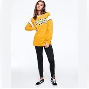 Yellow Graphic PINK By Victorias Secret Shirt